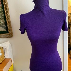 Brunello Cucinelli Purple Cashmere Sweater Top Size S